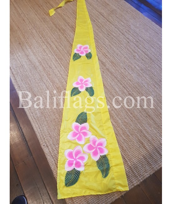 Lemon Yellow Frangipani Flag Lemon Yellow Frangipani Flag